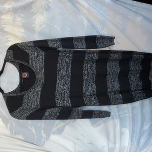 Rebel Wilson for Torrid size 2 Lurex striped sweater dress